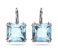 Swarovski Millenia Green Square Crystal Drop Earrings in Gold Tone