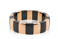 Roberto Demeglio Single Row Rectangle Aura Bracelet Rose Gold Ceramic