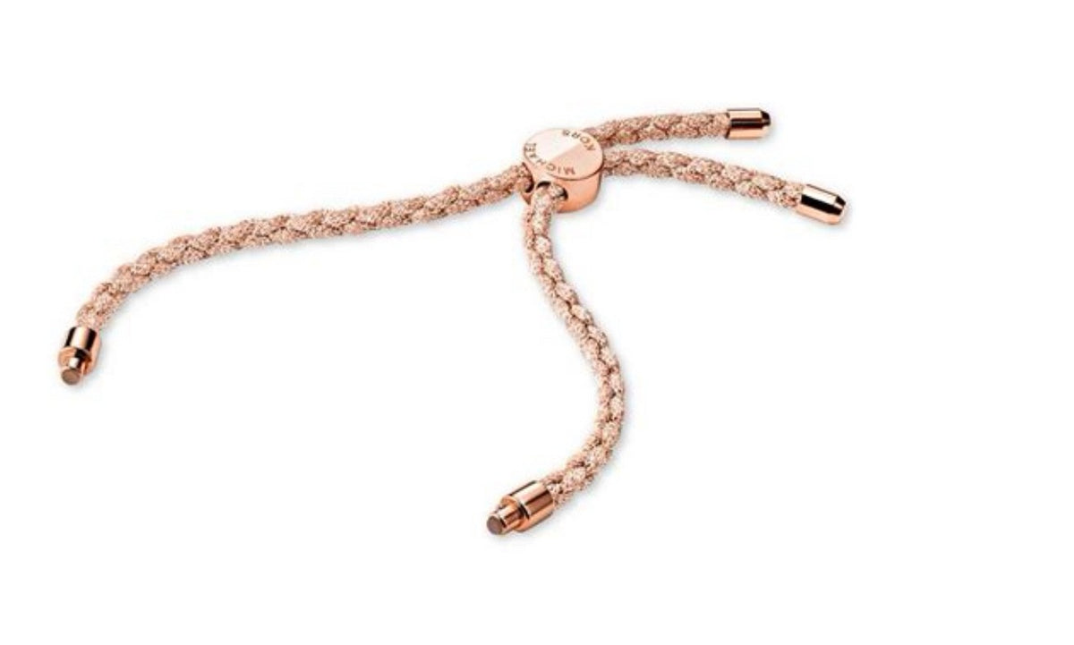 Michael Kors Women's Custom Kors Sterling Silver & Silk Interchangeable Bracelet