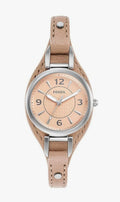 Fossil 28mm Women's Fashion Watch - Nude/Cream/Silver No Box
