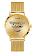 Mens Wristwatch GUESS IDOL GW0502G1 Stainless Steel Mesh Golden