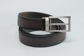 Montblanc Men's Classic Leather Belt- Black/Indigo
