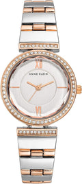 Anne Klein Women's Premium Crystal Accented Bracelet Watch AK/3903SVRT No Box