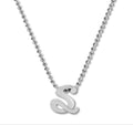 Alex Woo Lowercase Initial 16" Pendant Necklace in Sterling Silver - S