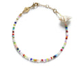 Anni Lu Fiesta Multicolor Bead Shell Bracelet