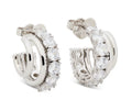 Kate Spade Hint of Shimmer Stacked Huggies Earrings