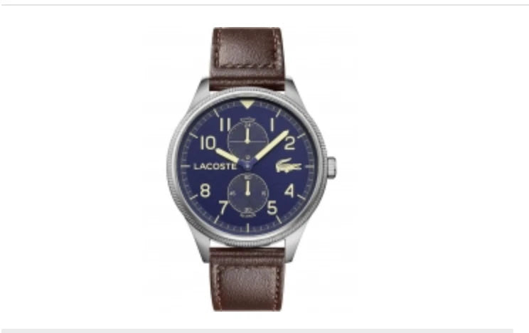 LACOSTE MEN WATCH 2011040 CONTINENTAL 44MM 5ATM No Box