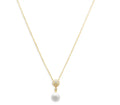 Aqua Flower Imitation Pearl Necklace, 16-18 - Exclusive