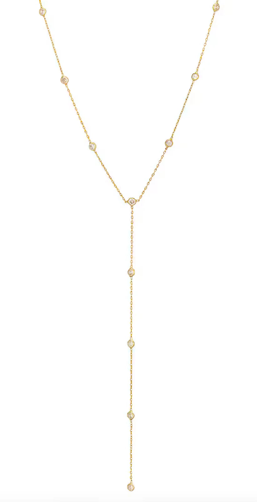 Shashi Emily Lariat Necklace, 16.25-18.25"