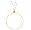 Aqua Adjustable Bolo Bracelet in Sterling Silver or Gold-Tone Sterling Silver