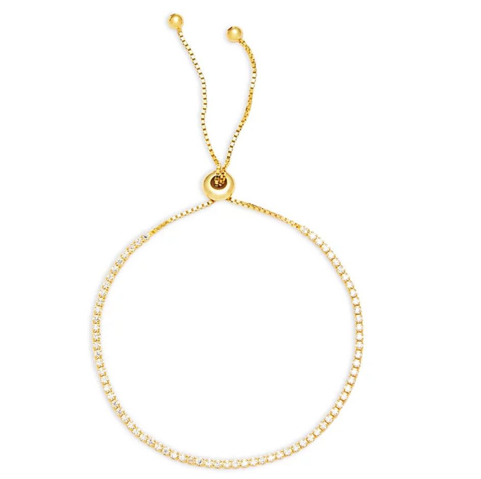 Aqua Adjustable Bolo Bracelet in Sterling Silver or Gold-Tone Sterling Silver