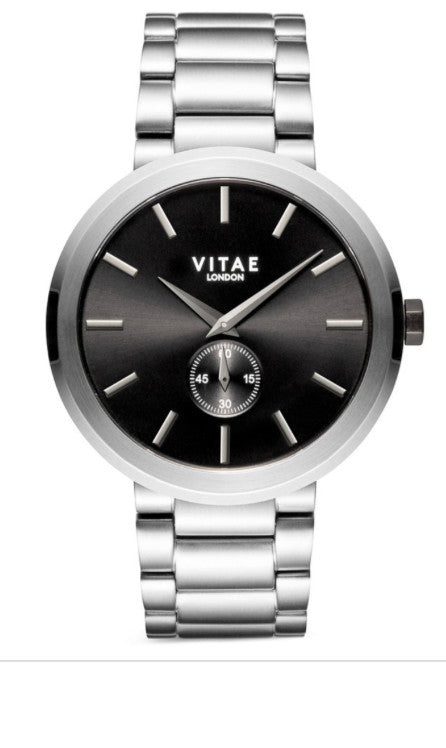 Vitae London Men's Elmington Stainless Steel Bracelet Watch 44mm