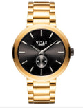 Vitae London Men's Elmington Gold-Tone Stainless Steel Bracelet Watch 44mm