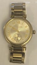 MICHAEL KORS SKYLAR CHAMPAGNE DIAL GOLD-TONE LADIES WATCH MK5867 NO BOX