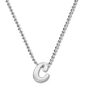 Alex Woo Lowercase Initial 16" Pendant Necklace Sterling Silver, C