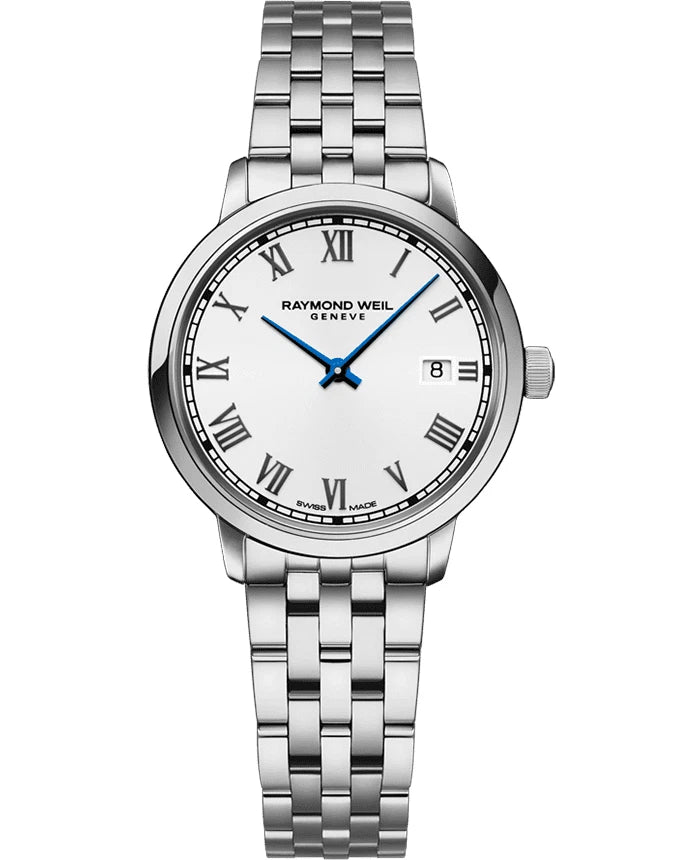Raymond Weil Toccata Quartz White Dial Ladies 29mm Watch 5988-ST-00300 No Box