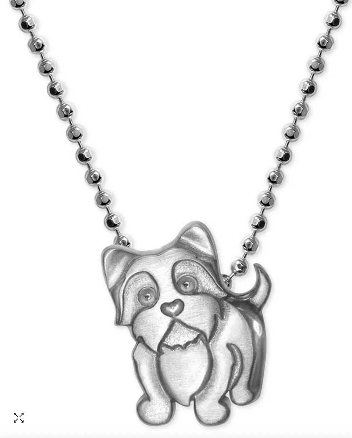 Alex Woo Yorkie Pendant Necklace, Sterling Silver