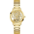 Guess Women's Trend Clear 36mm Quattro G Cleat Gold-Tone Watch GW0300L2
