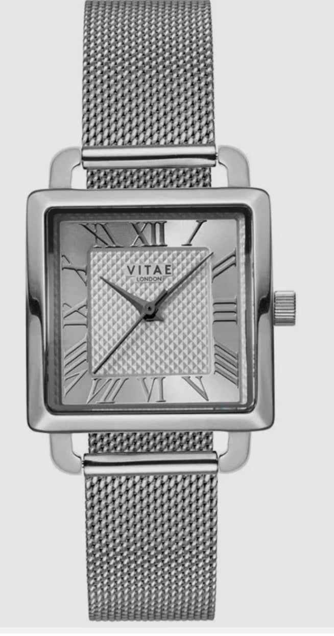 Vitae London Women's Ilesha Stainless Steel Mesh Bracelet Watch 25mm