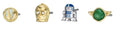 Fossil Star Wars Two-Tone Stainless Steel Stud Earrings Set - Gold Tone